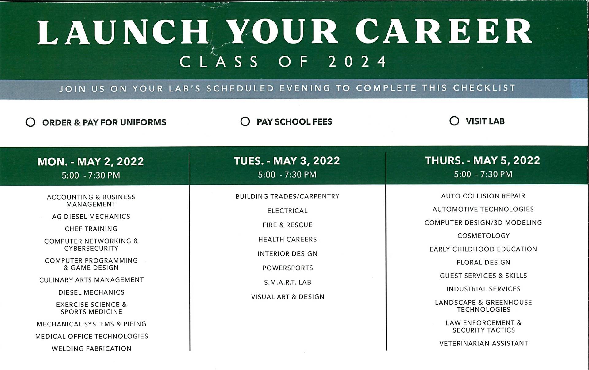 Orientation Dates