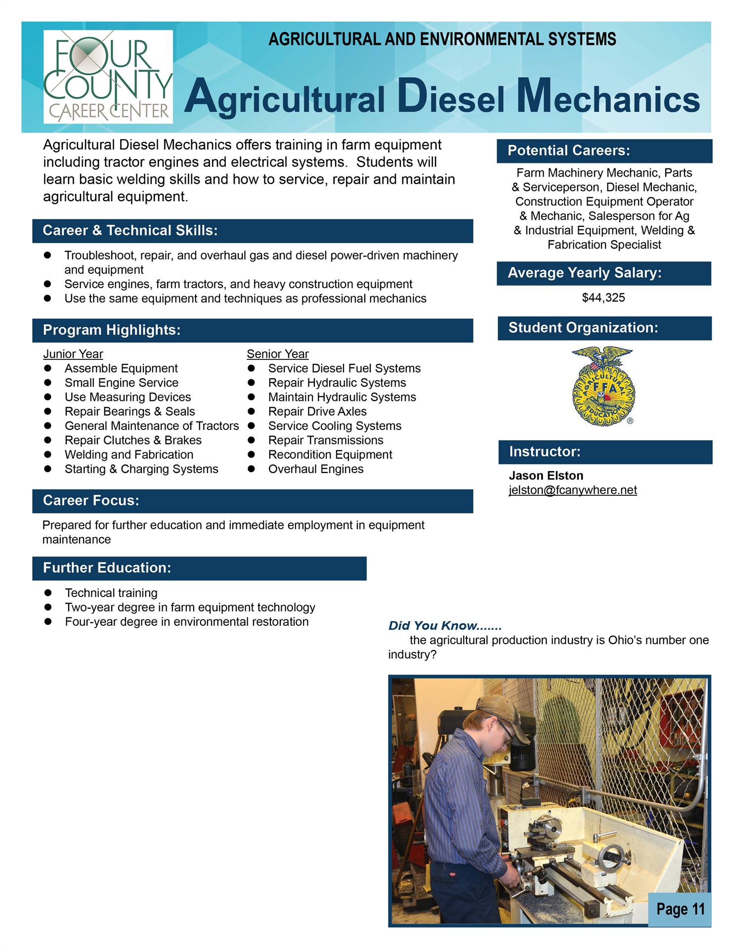 Agricultural Diesel Mechanics