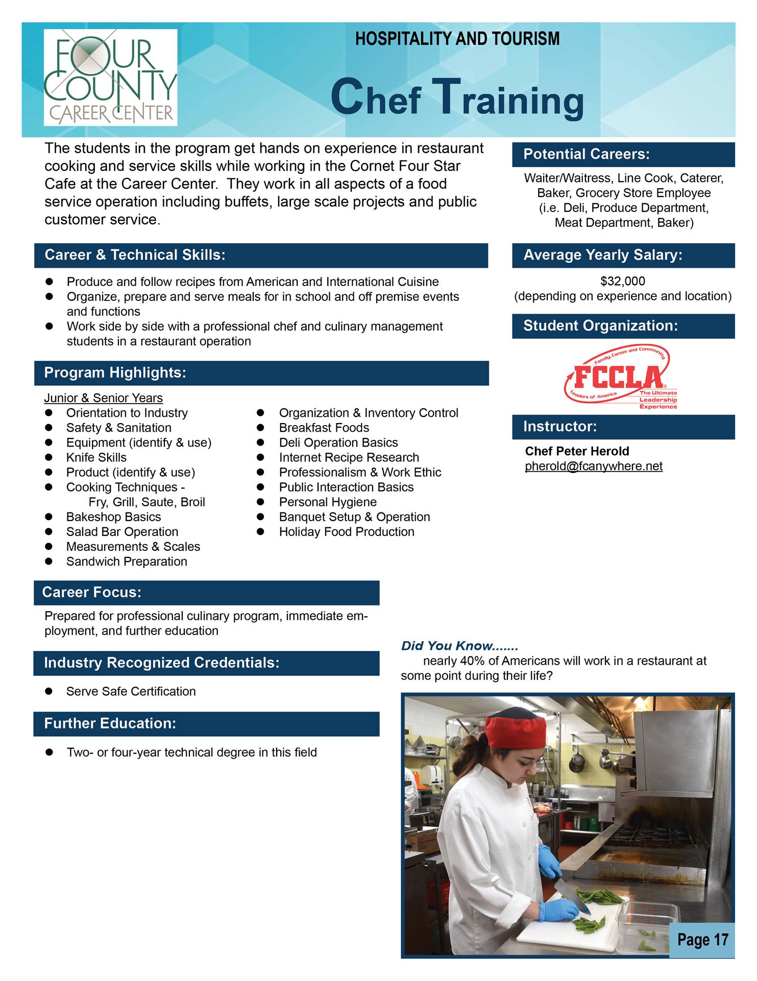 Chef Training