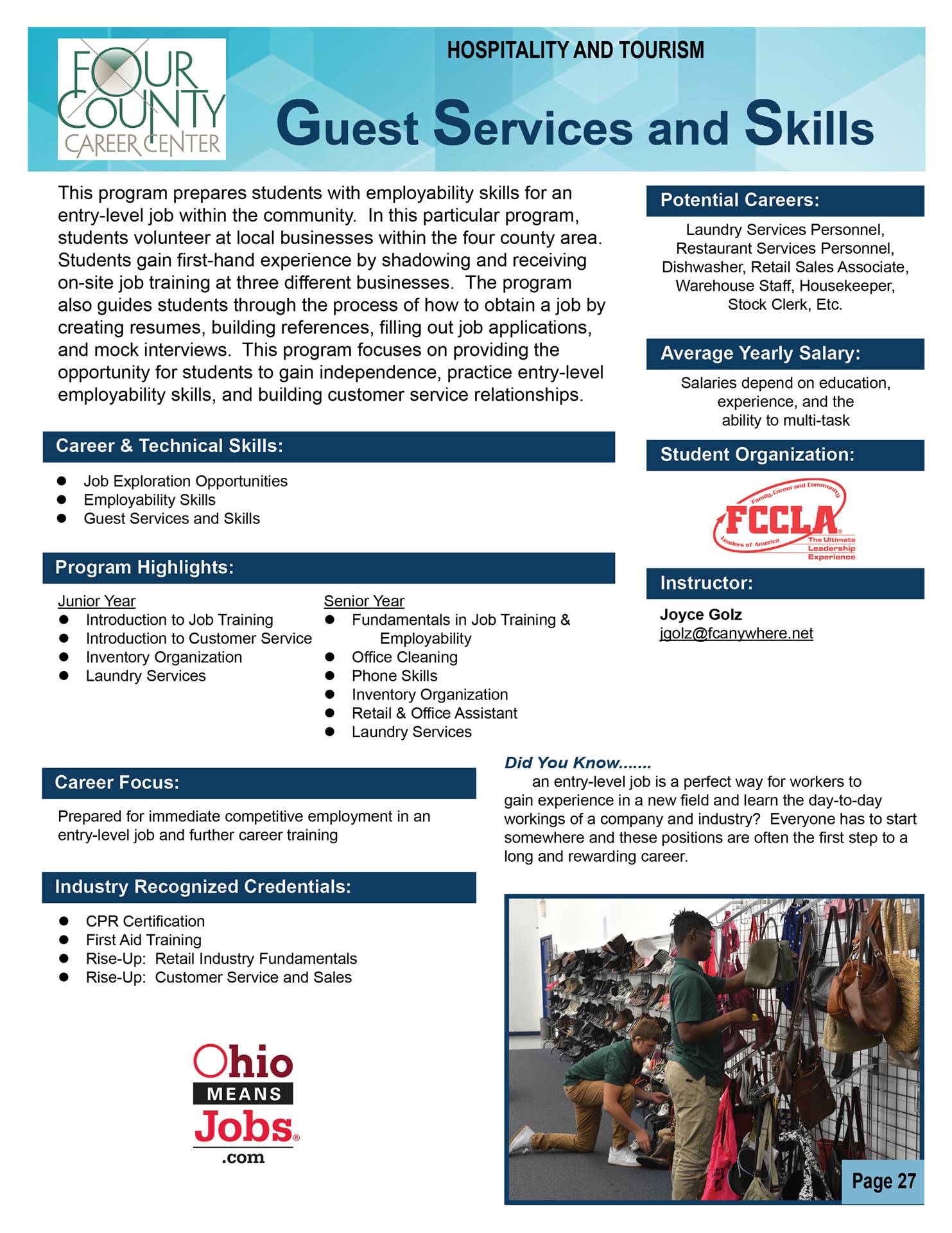 Guest Services & Skills