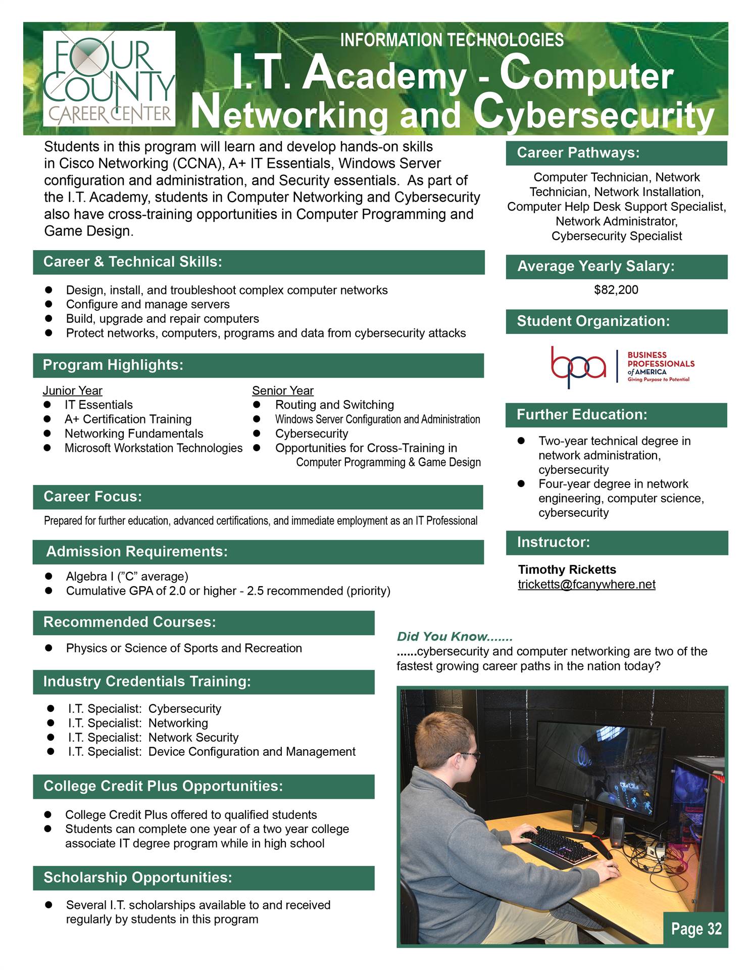 Computer Networking & Cybersecurity